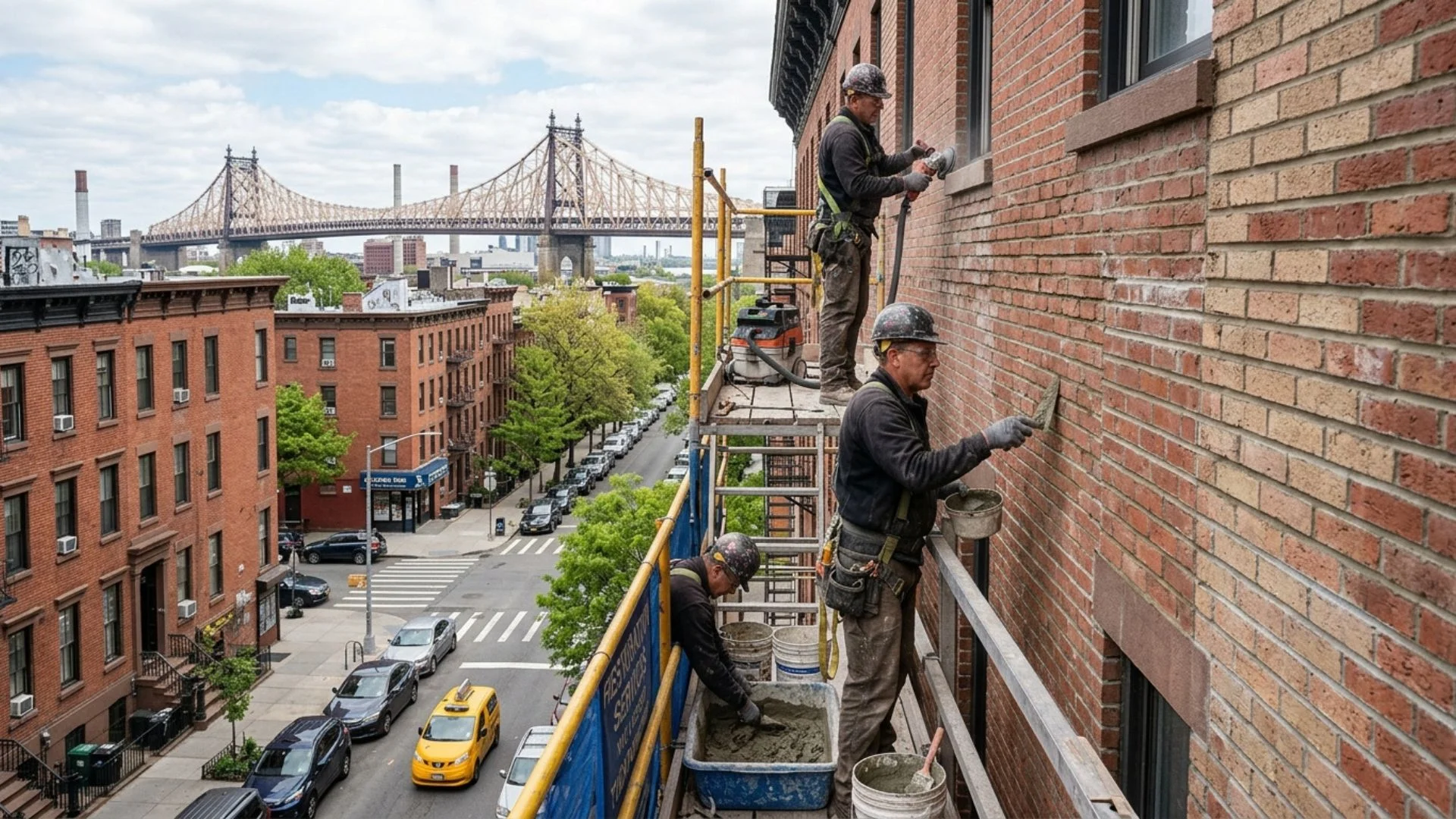 Spot pointing process: targeted mortar removal and repair