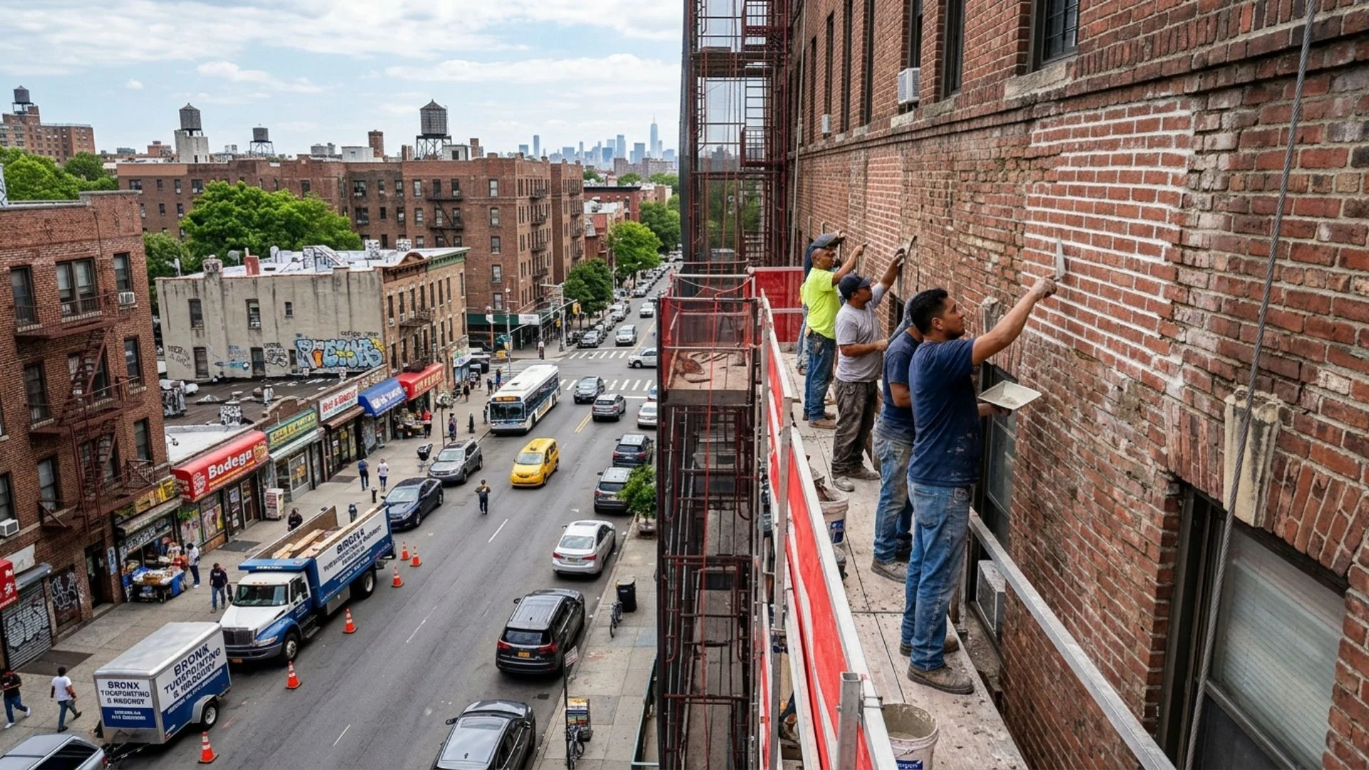 NYC building facade inspection for Local Law 11 FISP compliance