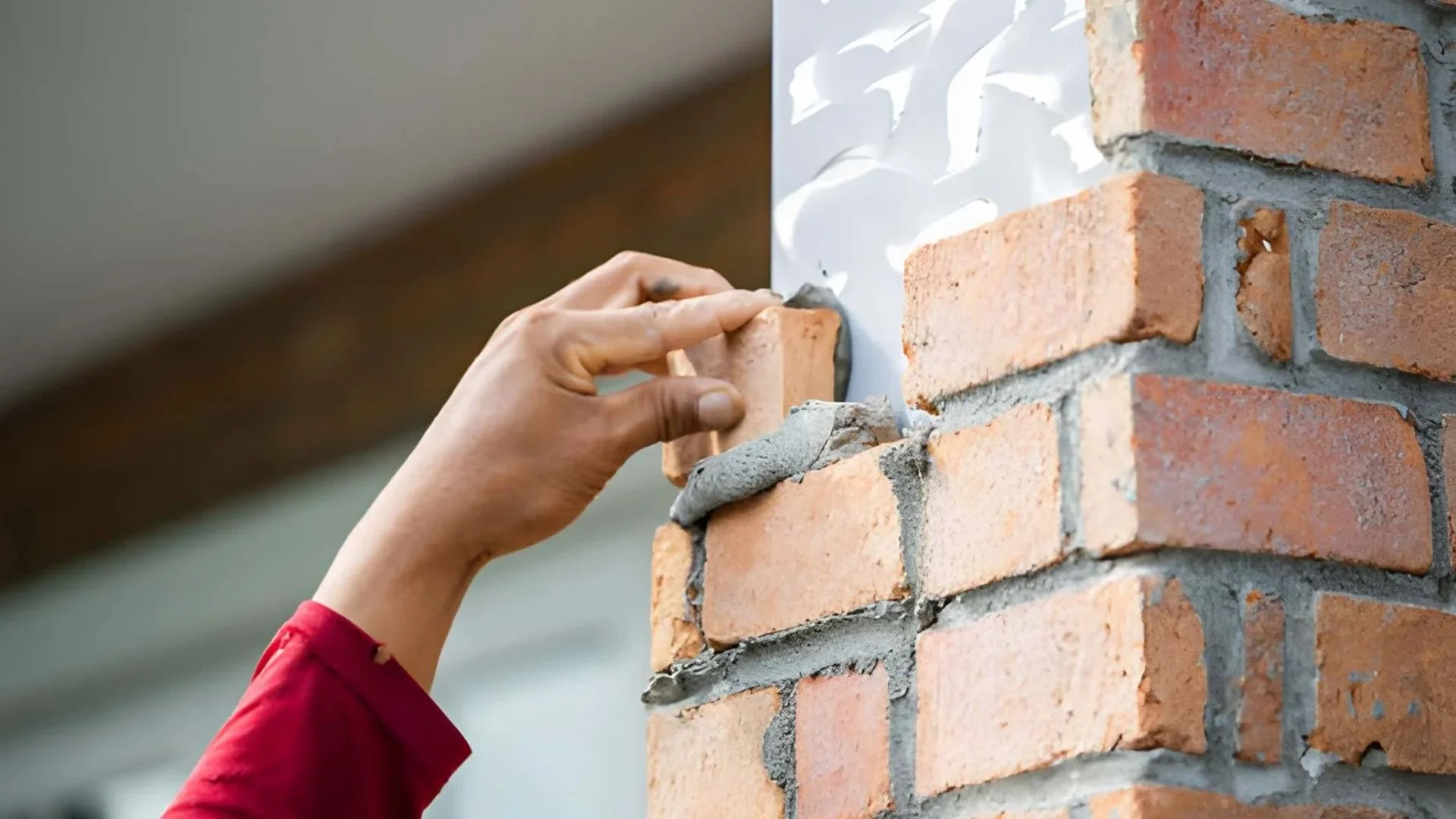 Brick pointing and repointing contractor working on NYC masonry